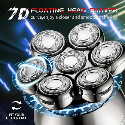 Electric Shaver 7D Floating Cutter.