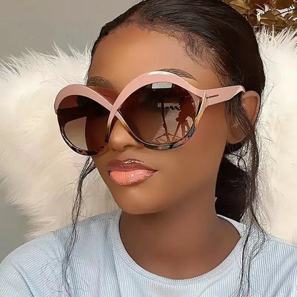 New Oversized Circular Frame Sunglasses for Women