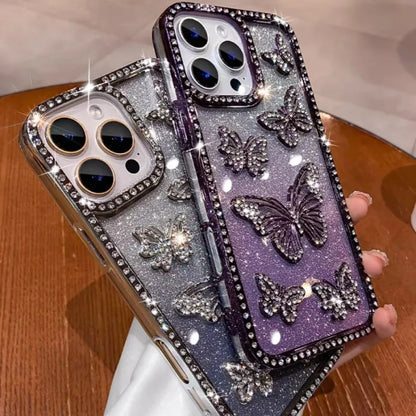 3D Butterfly Shiny Case For iPhone.