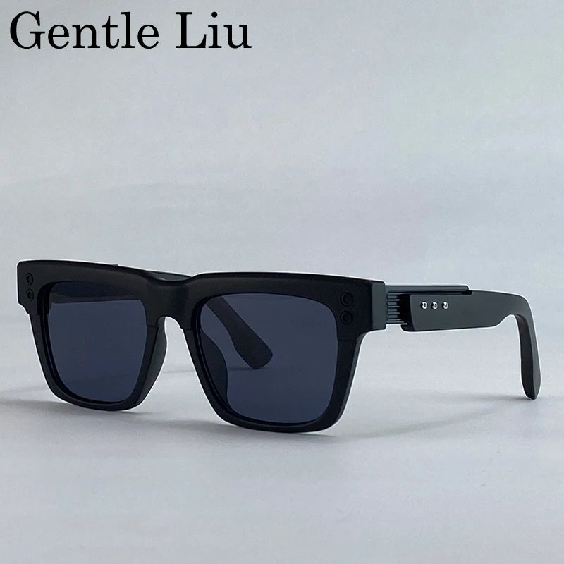 Polarized Square Punk Sunglasses Men UV400