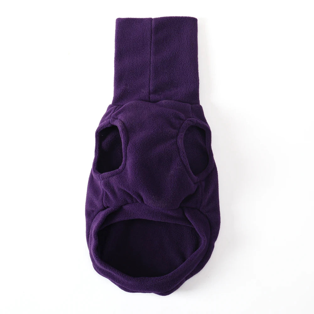 soft breathable fleece dog clothes autumn winter