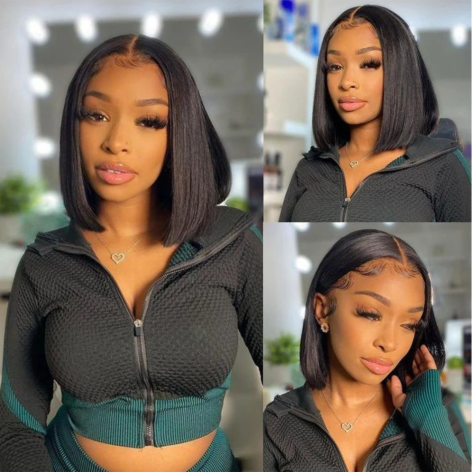 Wear And Go Straight Bob. Glueless Wig. - BLAKESTORE-NG