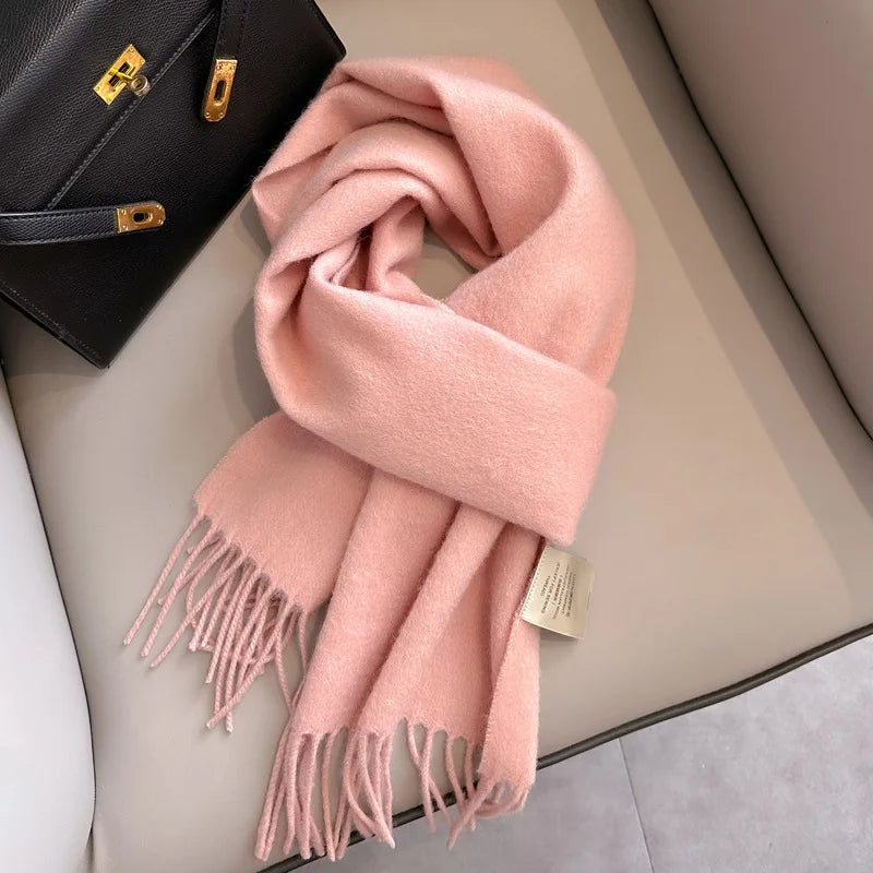Winter Narrow Scarf- 100% Wool