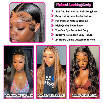 Brazilian Straight Human Hair Wig.Frontal Wig for women. - BLAKESTORE-NG