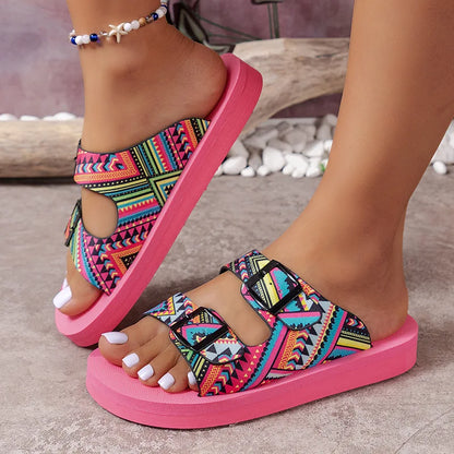 Women's Slides House Slippers Flat Sandals.