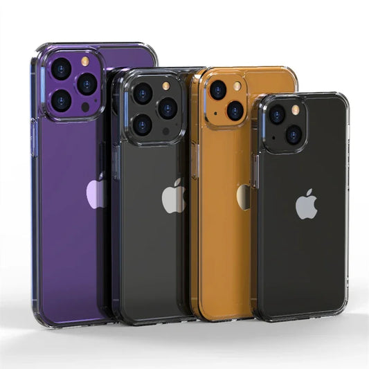 Luxury Tempered Glass Clear Case For iPhone.