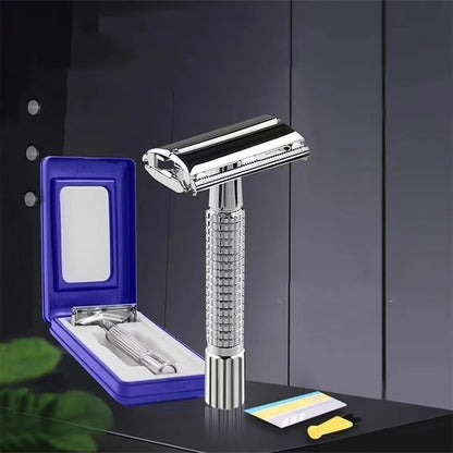 Men Shaving Razor with Blade.