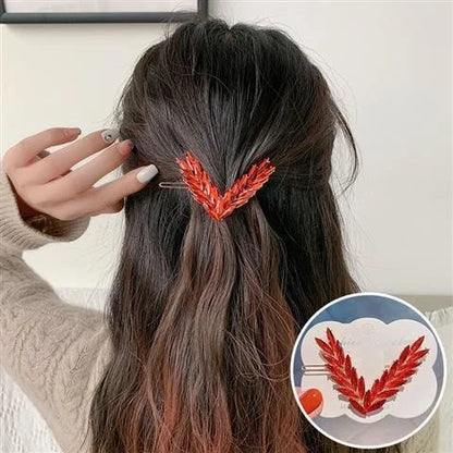 Luxury Shining V Shape Buckle Hairpins.
