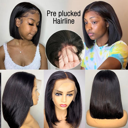 Wear And Go Straight Bob. Glueless Wig. - BLAKESTORE-NG