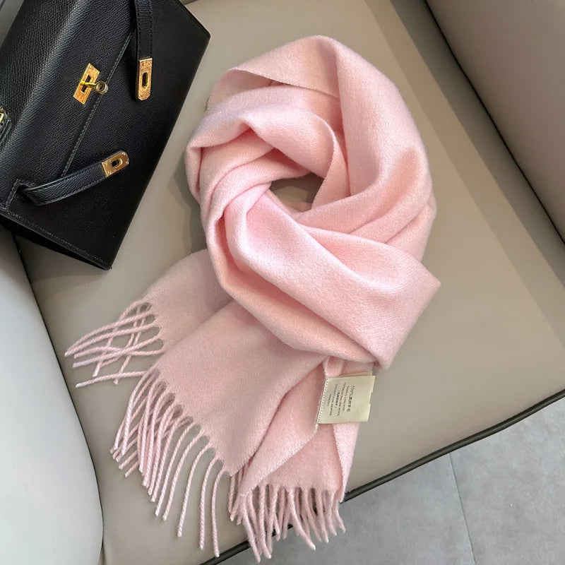 Winter Narrow Scarf- 100% Wool