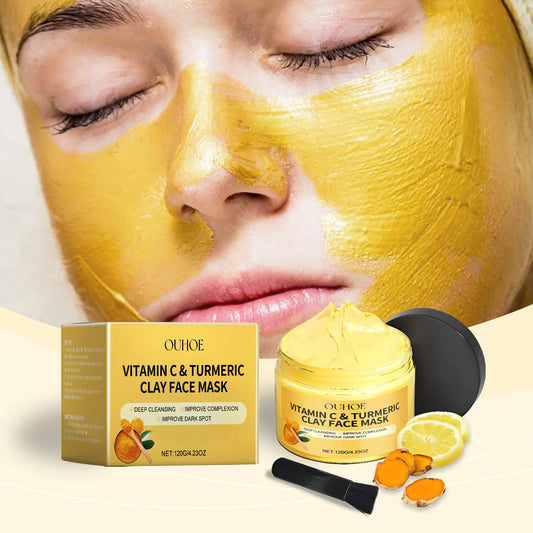 Turmeric VitaminC Clay Deep Cleansing Facial Mask.