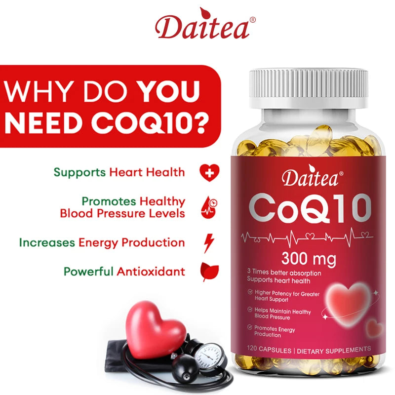 CoQ10 300mg Super 3x Absorption Antioxidant.