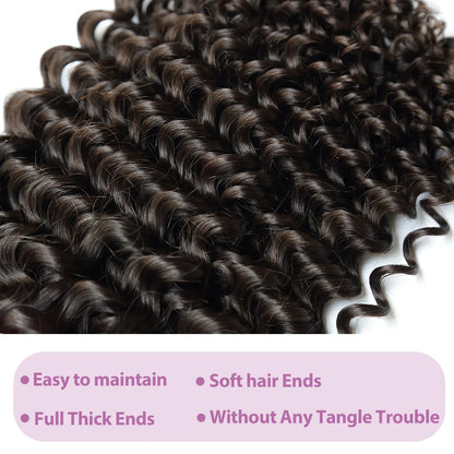Unprocessed Raw Virgin 100% Human Hair Water Wave Extensions.