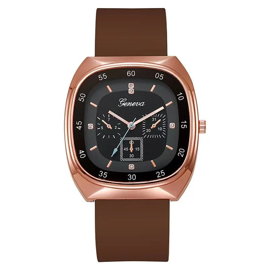 Luxury Women Quartz Watch with Silica Gel Strap. - BLAKESTORE-NG