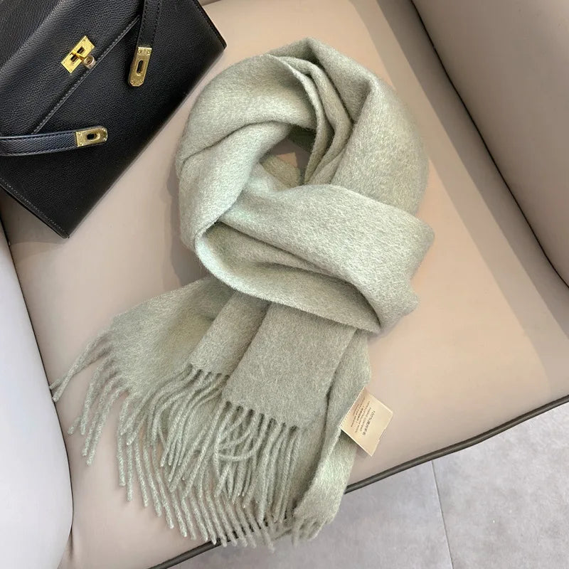 Winter Narrow Scarf- 100% Wool