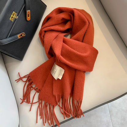 Winter Narrow Scarf- 100% Wool