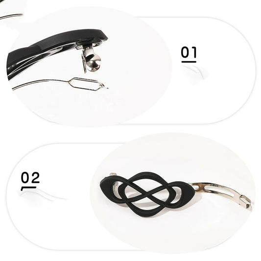 Hollow Matte Spring Hair Clip Hairpins.