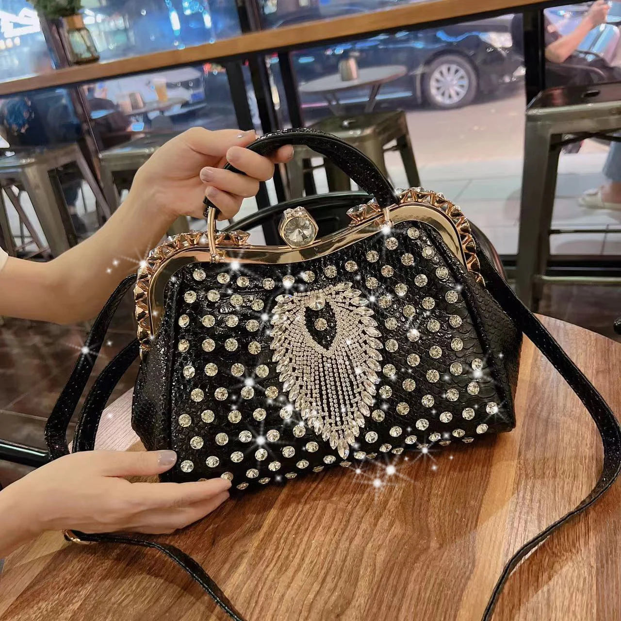 New Luxury Fashion Diamonds Women's Handbags.
