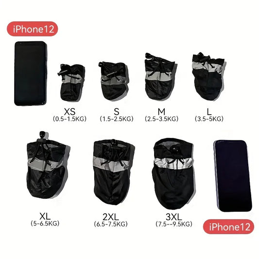4pcs Water-Resistant Dog Shoes.