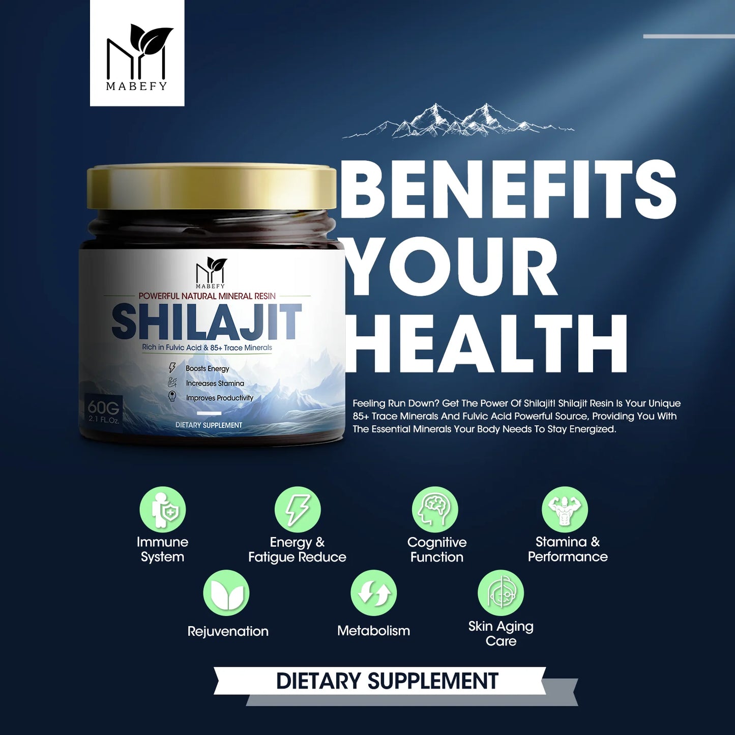 Shilajit Pure Himalayan Organic Resin For Energy.