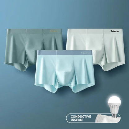 3Pcs Ice Silk Man Underwear.