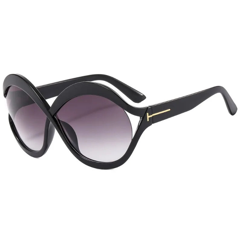 New Oversized Circular Frame Sunglasses for Women