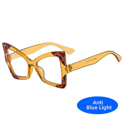 Trendy Butterfly Cat Eye Anti-Blue Light Glasses.