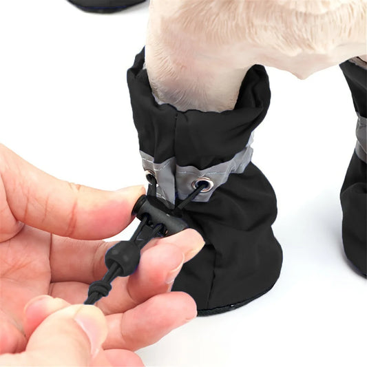 4pcs Water-Resistant Dog Shoes.