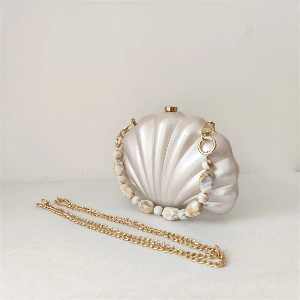 Acrylic Shell Ladies Clutch Purse.
