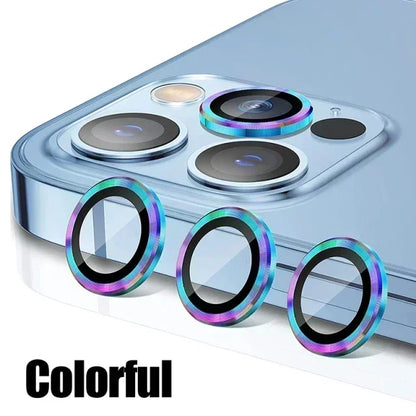 3Pcs Metal Lens Protector Glass for IPhone.