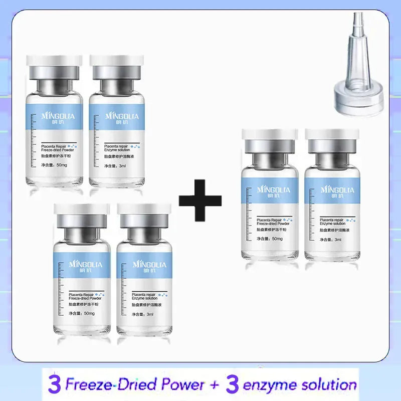 BLAKESTORE-NG Buy 2 get 1 free Polypeptide Placenta Freeze-dried Powder Essence Repair Facial Hydrating Nourishing Pore Shrinking Skin Rejuvenate Skin Care