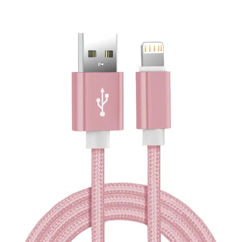Metal Braided USB IPhone Charger Cable for iPhone.