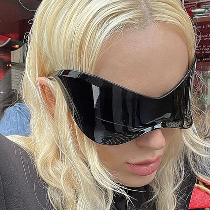 Cycling Oversized Punk Rimless Goggle.