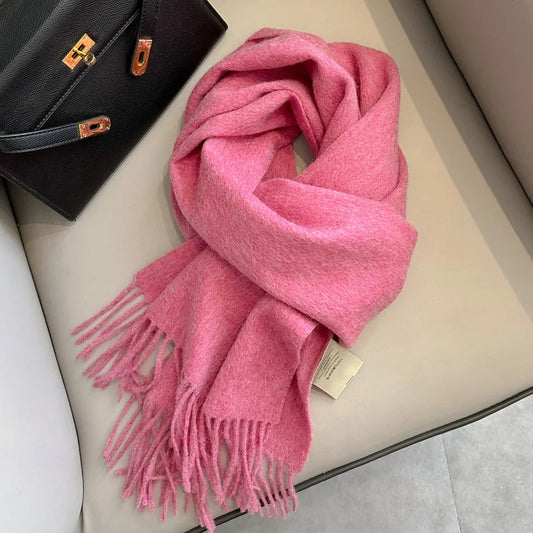 Winter Narrow Scarf- 100% Wool