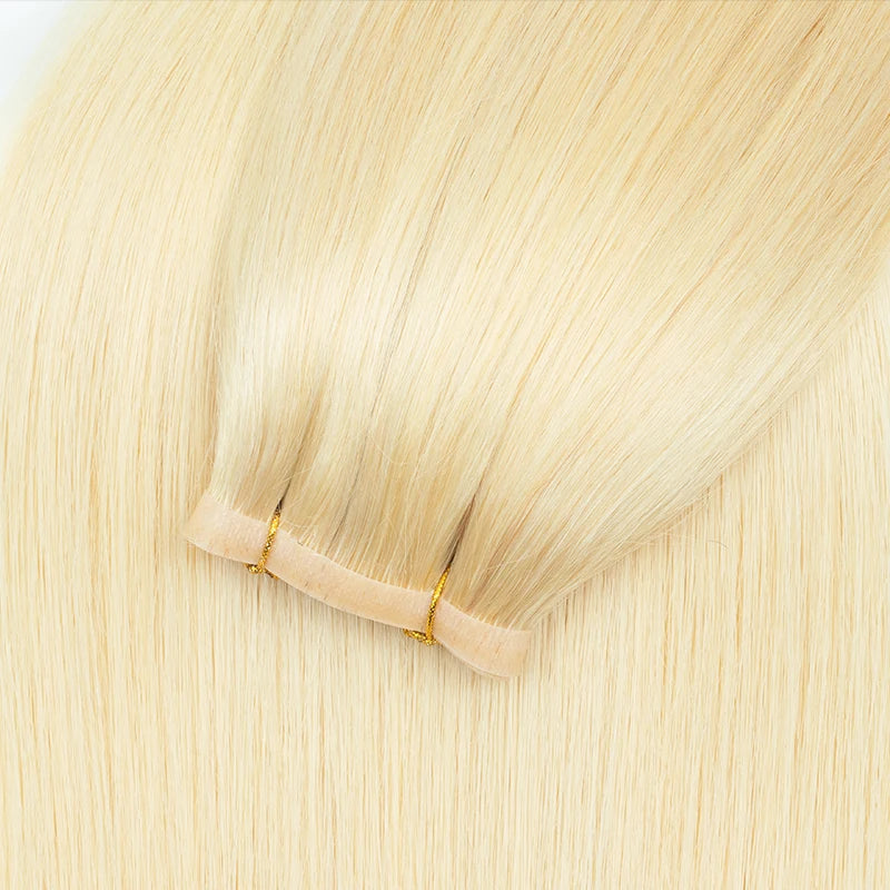 Invisible Long Tape PU Weft Human Hair.