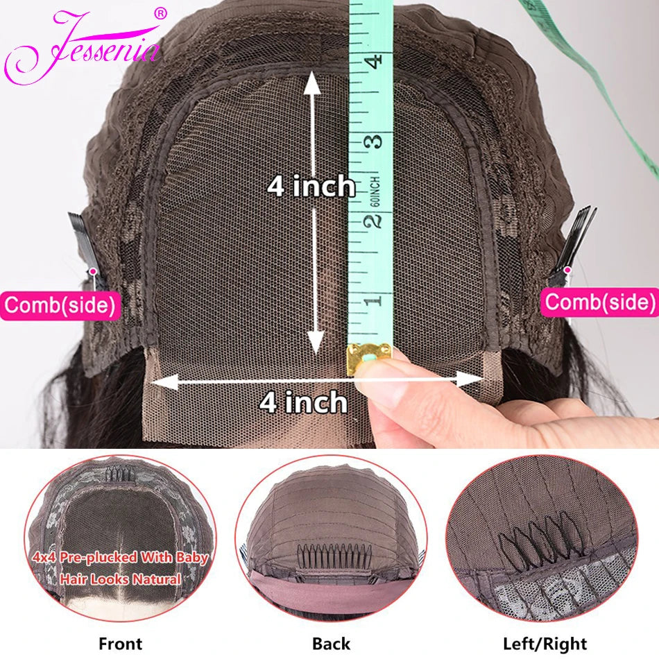 12A Ready To Go Bone Straight Bob Wig Lace Frontal 100% Human Hair. - BLAKESTORE-NG
