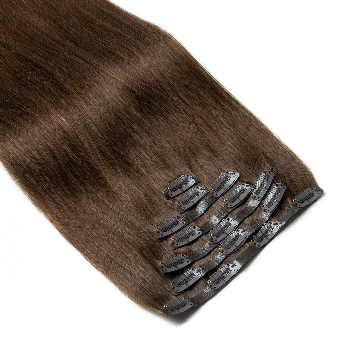 Human Hair Invisible PU Weft Clip.
