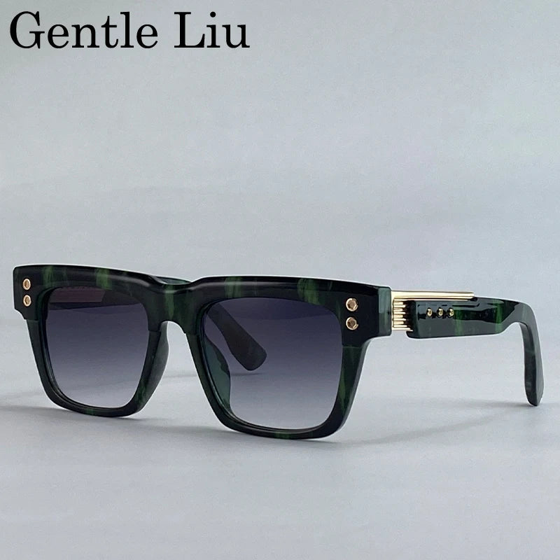 Polarized Square Punk Sunglasses Men UV400