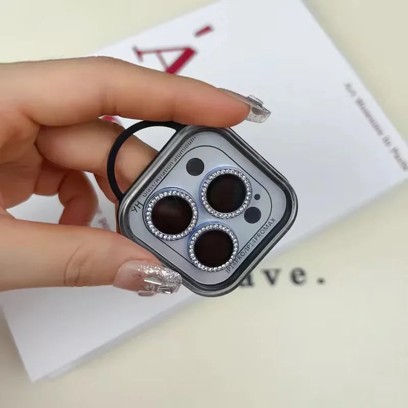 2-3Pcs Diamond Camera Lens Protector For IPhone.