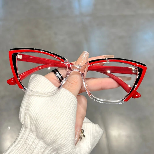 Cat Eye Clear Lens Glasses.