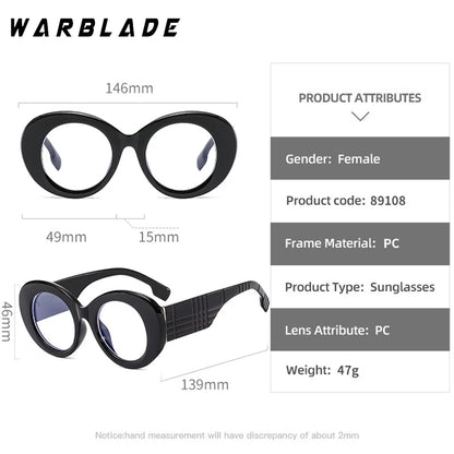 Retro Stripe Yellow Anti Blue Light Glasses For Women