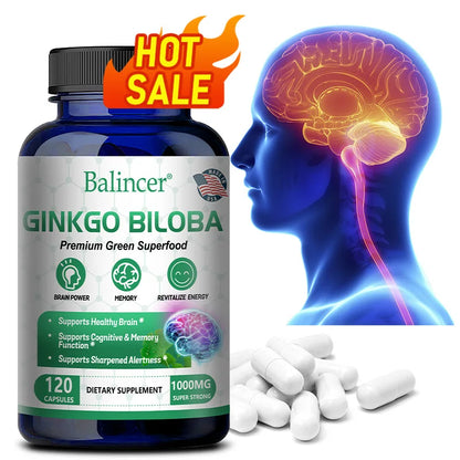 Balincer Ginkgo Leaf Extract Supplement - For Brain and  Memory Health for Men and Women. - BLAKESTORE-NG