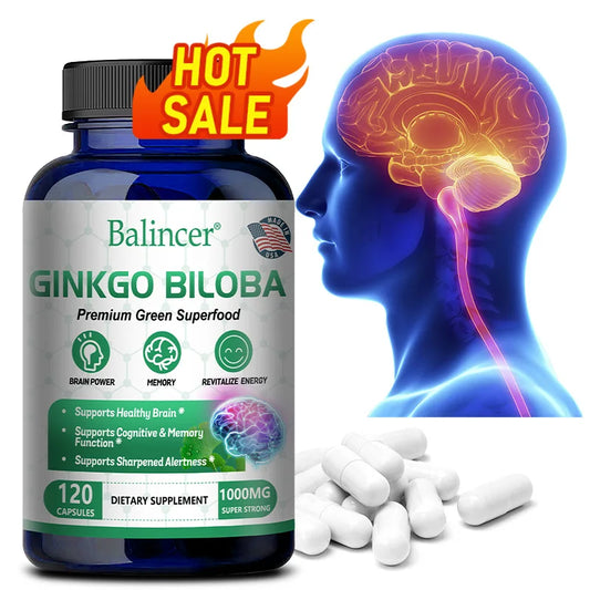 Balincer Ginkgo Leaf Extract Supplement - For Brain and  Memory Health for Men and Women. - BLAKESTORE-NG