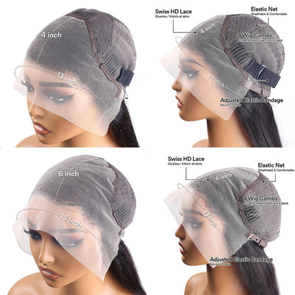 13x6 hd lace frontal human Bone Straight. - BLAKESTORE-NG