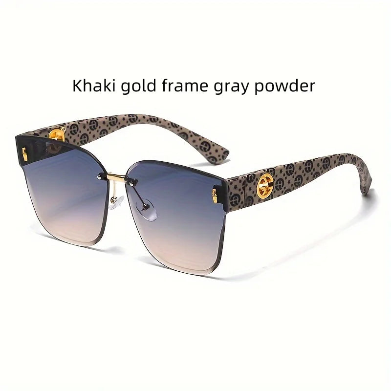 Luxury Women Sunglasses Large Frame UV Resistant.