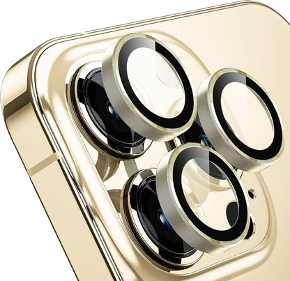 Titanium Gray Metal Tempered Glass Camera Lens Cover