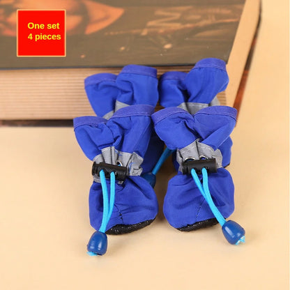 4pcs Water-Resistant Dog Shoes.