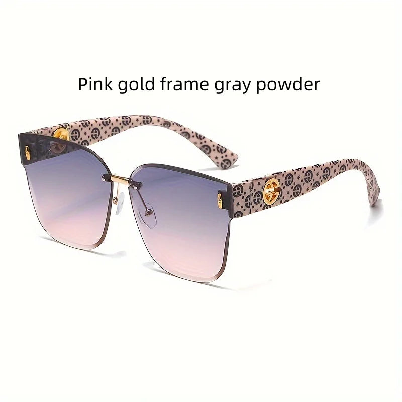 Luxury Women Sunglasses Large Frame UV Resistant.