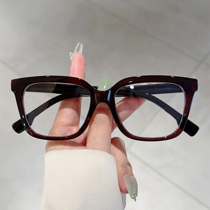 Unisex Business Square Frame Anti Blue Light Glasses