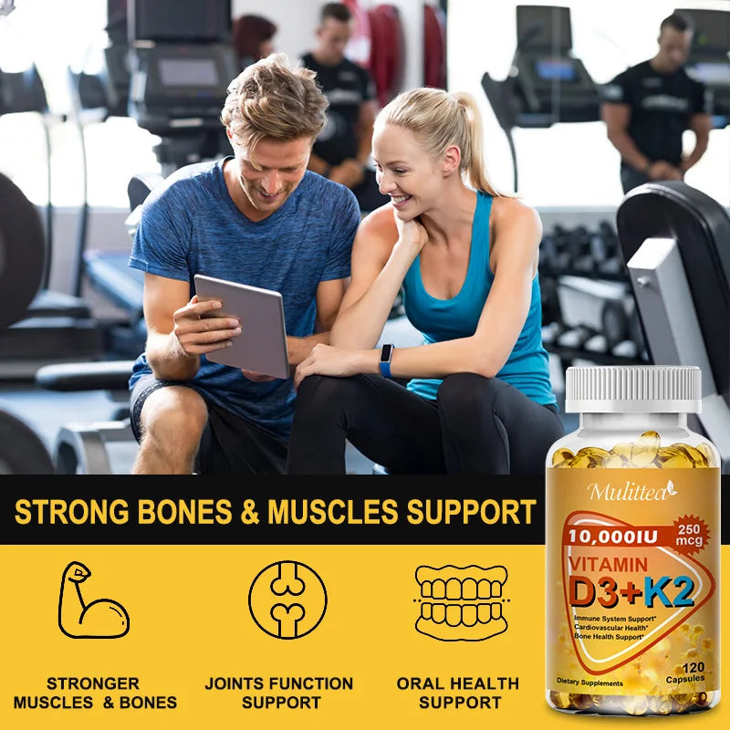 Mulittea Vitamin D3+K2 Capsules Promote Immunity. - BLAKESTORE-NG